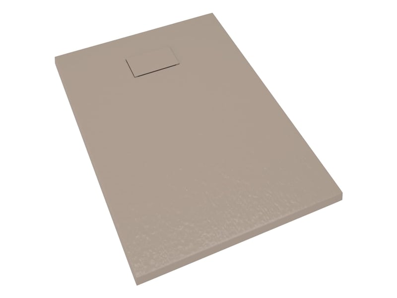  Receveur de douche base de douche bac de douche réceptacle de douche salle de bain toilette salle d’eau maison intérieur smc 100x70 cm marron 02_0001968  - Conforama A