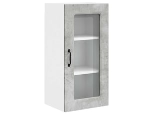 Meuble mural de cuisine | armoire de cuisine gris béton 40x31x80cm shl277