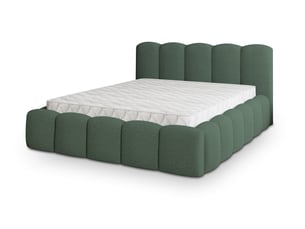 Lit coffre 160x200 cm <strong>MASSENO</strong> <strong></strong> coloris vert
