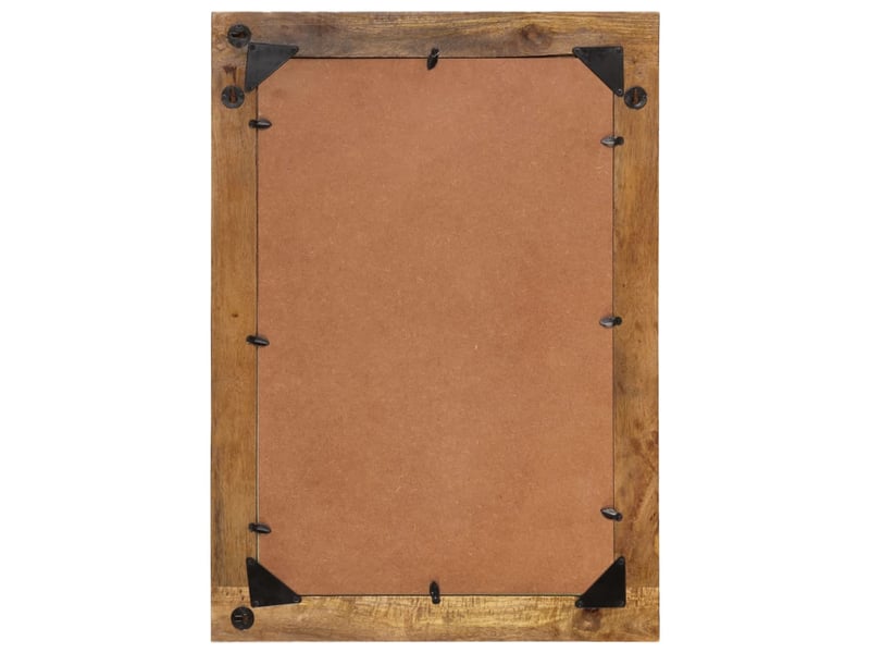  Miroir, miroir décoratif 70x50 cm bois de manguier massif et verre cf62680  - Conforama E