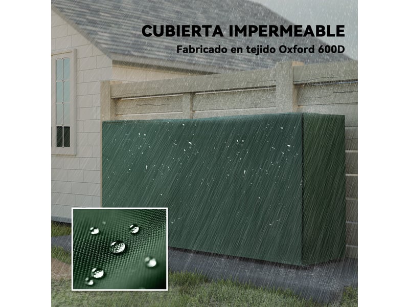  Porte-bûches extérieur avec housse imperméable, capacité 0,6 m³, charge 200 kg  - Conforama R