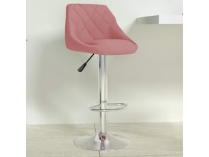 Tabouret de bar, chaise de bar rose velours shl64151