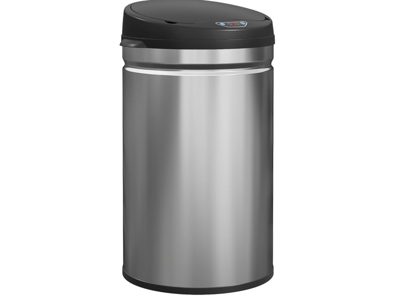 Poubelle automatique 30 l inox 32 × 30,5 × 51 cm argent - Conforama A
