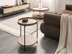 Table d'appoint lander marron foncé
