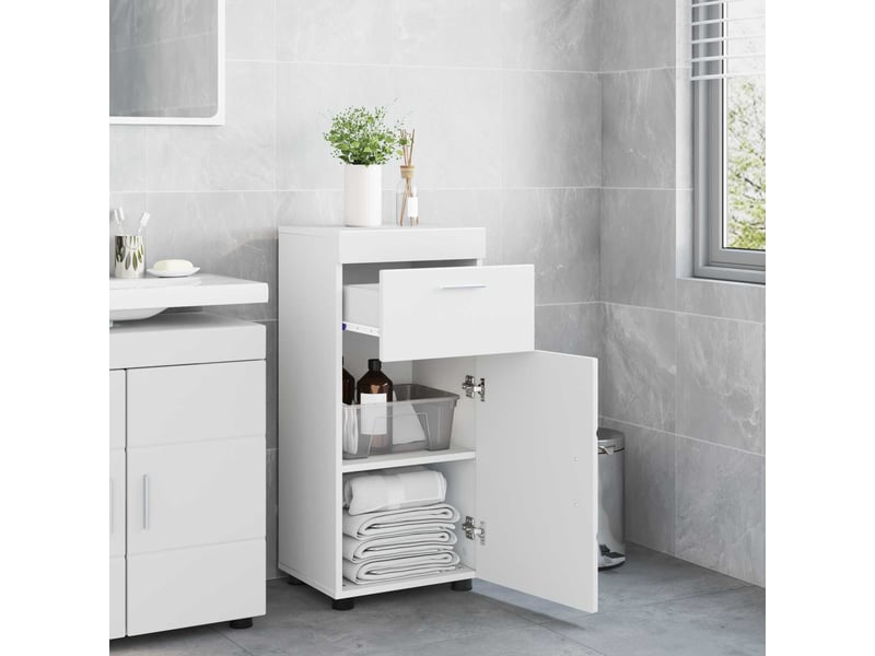  Ensemble d'armoire de salle de bain tulum blanc cf62966  - Conforama D