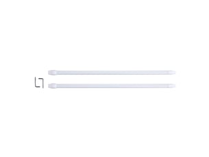 Lot de 2 tringles extensibles paio 30-50cm blanc