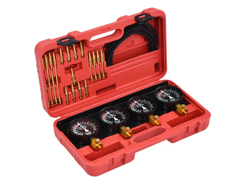  Kit d'outils de jauge de synchroniseur de vide de carburateur outil de véhicule voiture motocyclette multi-cylindre garage atelier 02_0004042  - Conforama A