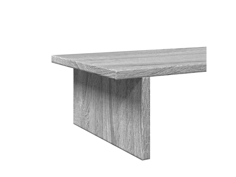  Support de moniteur table meuble bureau sonoma 100 x 27 x 15 cm bois d'ingénierie gris 02_0044980  - Conforama E