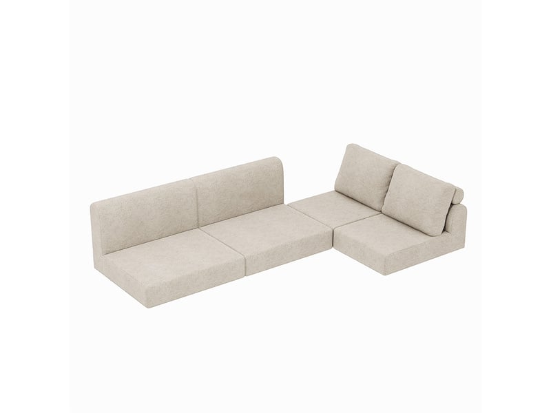 Lit enfant sécurisé 90x200 barrières coussins blanc  - Conforama D