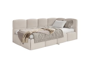 Lit 2 places 170x190 cm SELSEY Cloudy coloris beige