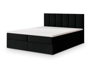 Lit avec rangement 140x200 cm <strong>MASSENO</strong>  <strong></strong> coloris noir