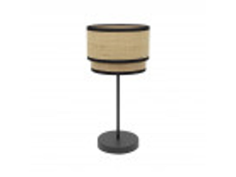  Lampe à poser fabrilamp roque noirnaturel 1 x e27 60 x 30 x 30 cm 172871109 - Conforama B