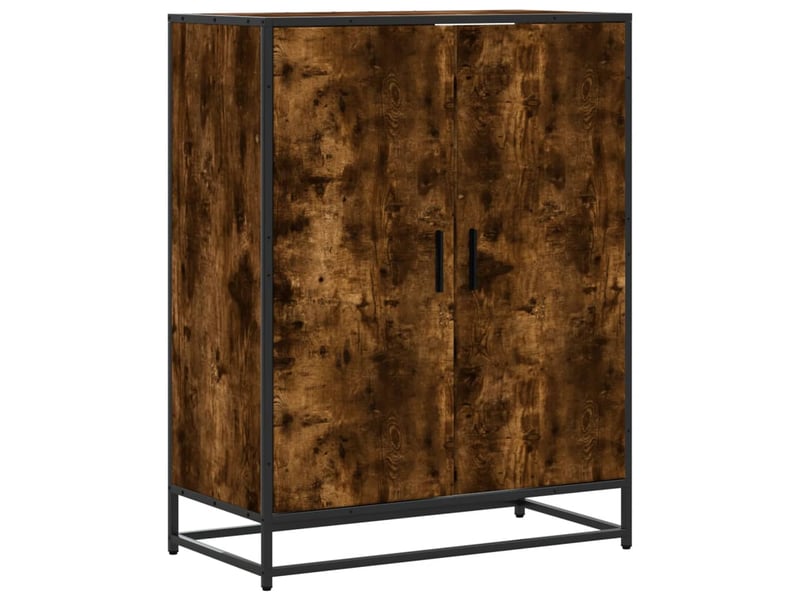  Meuble à chaussures, armoire à chaussures chêne fumé bois d'ingénierie et métal shl2224  - Conforama A