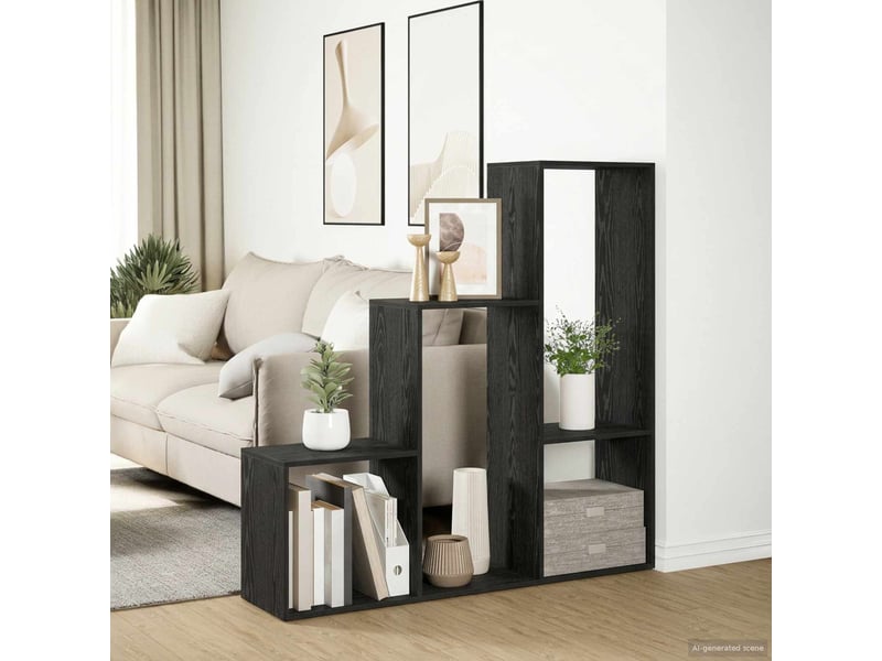  Cloison bibliothèque, meuble de rangement 123 x 29 x 123 cm bois d'ingénierie  - Conforama D