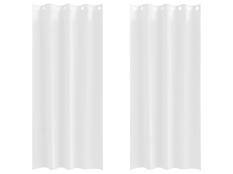  Lot de 2 rideaux occultants, rideaux black-out avec anneaux blanc pur 260 x 140 cm cf44583  - Conforama A