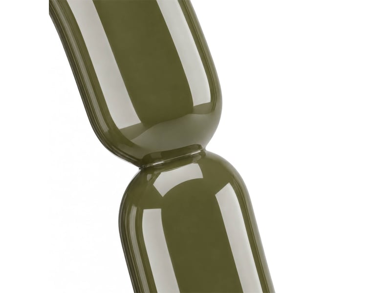  Miroir ovale finition glossy 70cm vert - adia  - Conforama C