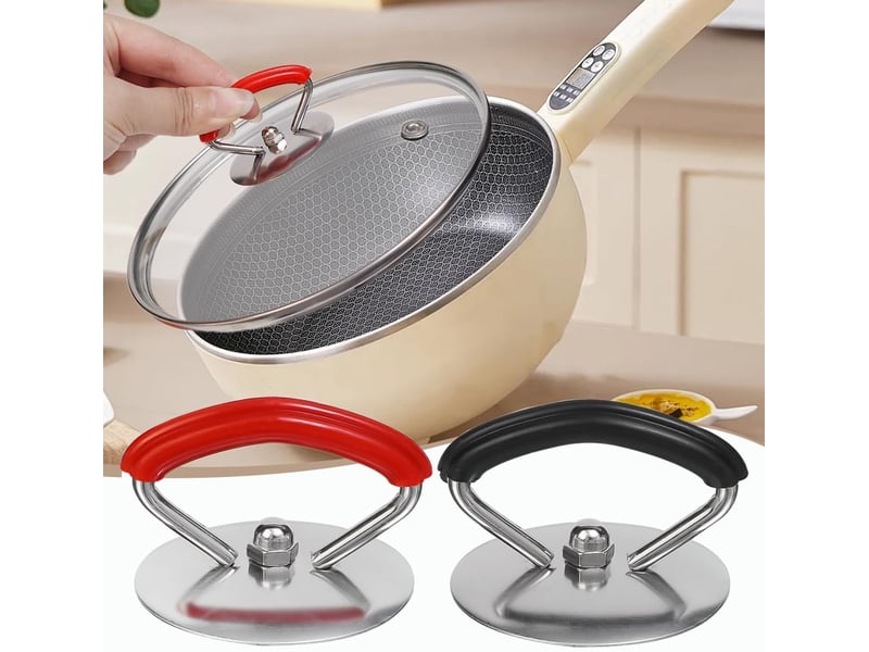  Boutons de rechange pour couvercles de casseroles, poignées universelles pour couvercles de casseroles et ustensiles de cuisine (lot de 2, rouge) ZYS0001165FXN - Conforama D