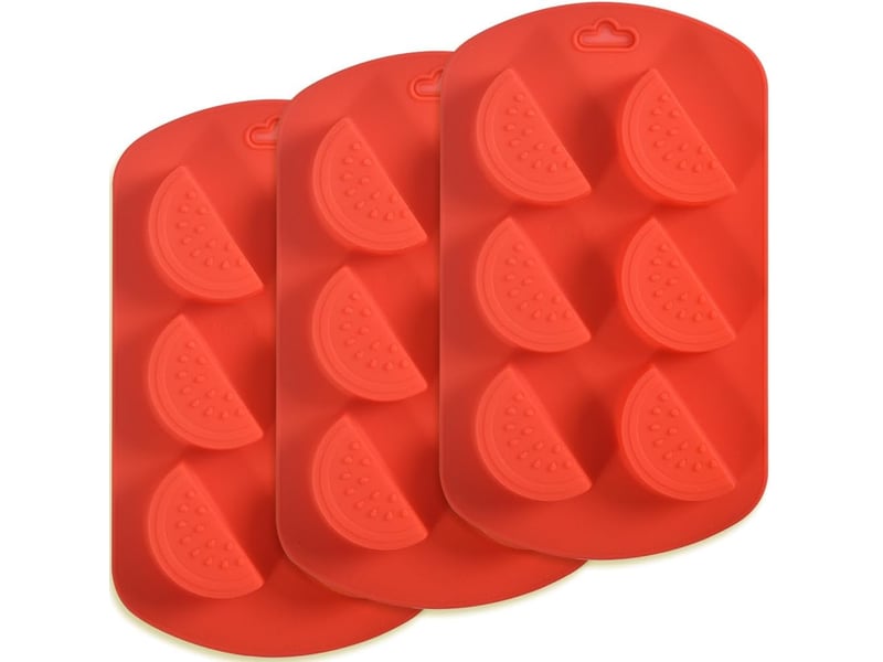 Moule en silicone pastèque 3d – 4 paquets de 6 cavités ustensiles de cuisson antiadhésifs qualité alimentaire - Conforama A
