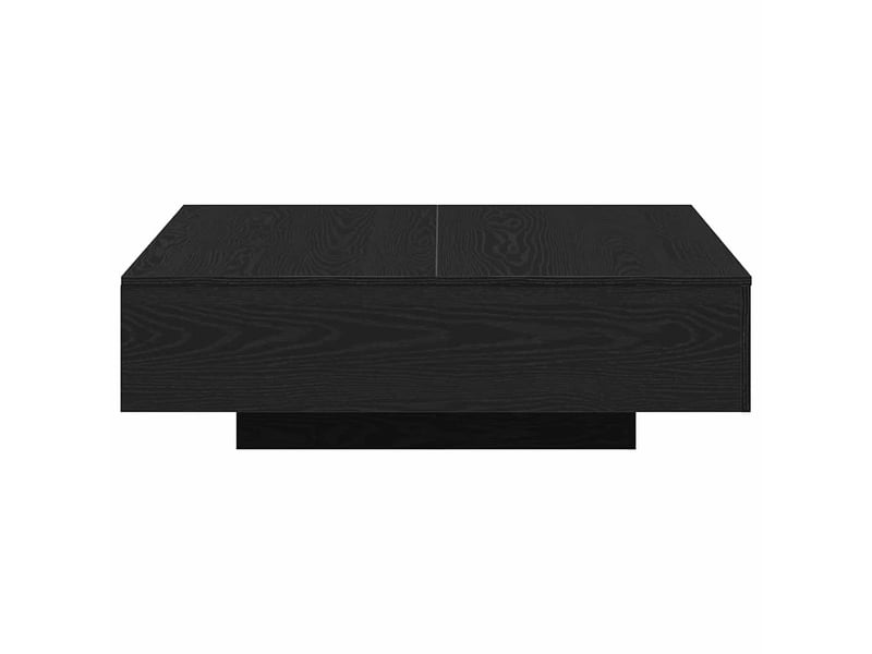  Table basse, table d'appoint, table de salon chêne noir 100 x 100 x 31 cm  - Conforama D