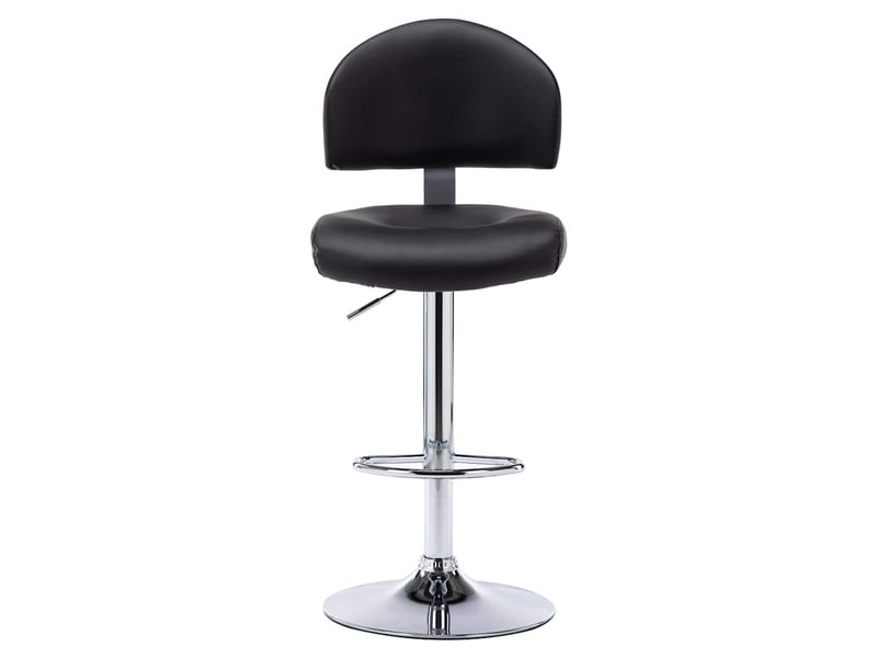  Lot de 2 tabouret de bar, chaise de bar noir similicuir shl32005  - Conforama C