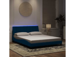 Lit 2 places 160x200 cm coloris bleu