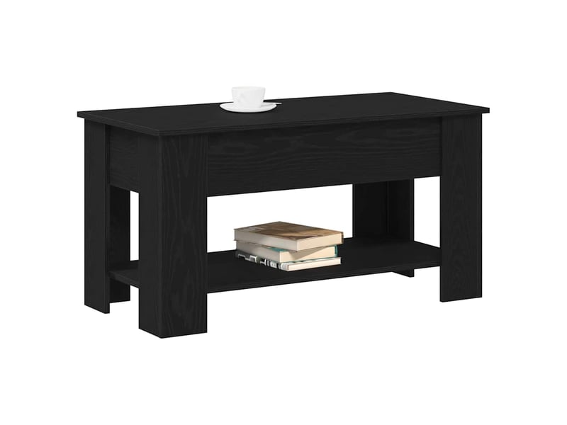  Table basse - table de salon - table à thé chêne noir 101 x 49 x 52 cm bois d'ingénierie  - Conforama C