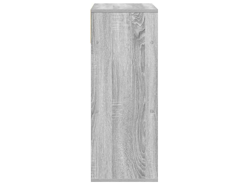 Bibliothèque, meuble de rangement salon sonoma gris 66x31x80 cm bois d'ingénierie  - Conforama E