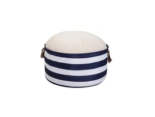 Pouf / repose pied   bicolore