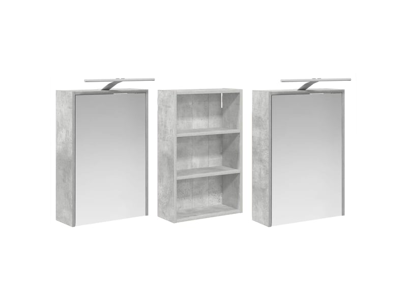  Ensemble de meubles de salle de bain 3 pcs 126x16x62.5 cm shl9222  - Conforama E