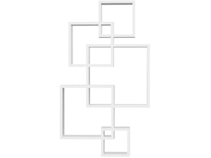 Bibliotheque coloris blanc 9 étagère(s) <strong>HOMVRA</strong> <strong></strong> - 10.2 cm x 86 cm