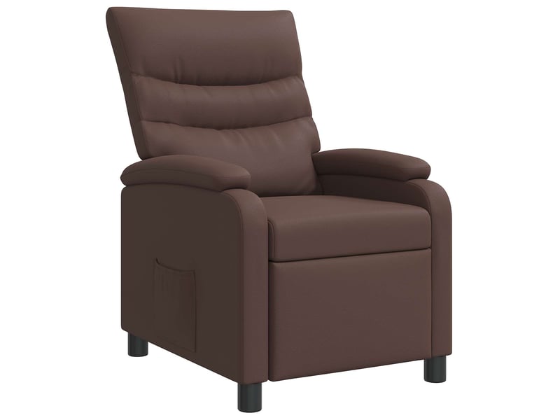  Vidaxl fauteuil inclinable marron simili cuir  - Conforama A
