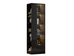 Vitrine coloris noir <strong>MODFU</strong> <strong></strong> - 50 cmx160 cm