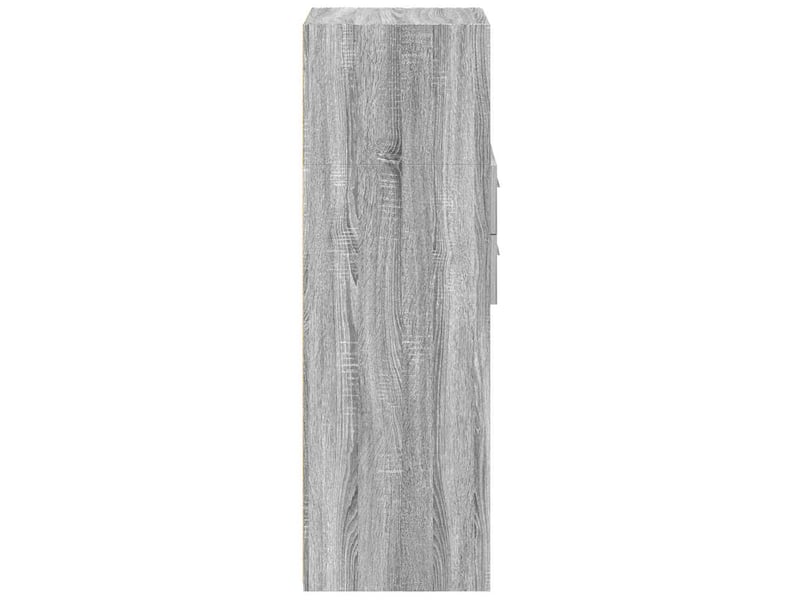  Buffet haut - bahut - meuble de rangement sonoma gris 50x42,5x124 cm bois d'ingénierie  - Conforama E