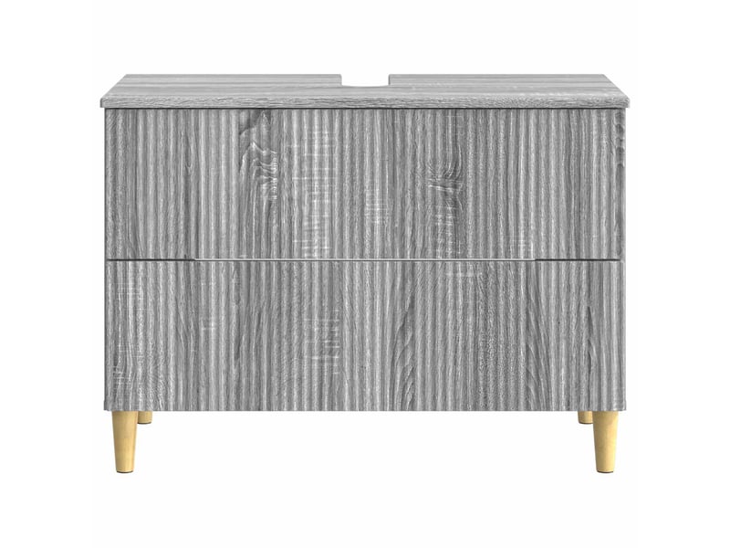 Meuble sous lavabo de salle de bain arnhem sonoma gris cf64827 - Conforama D