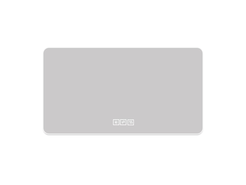 Miroir salle de bain led 60 x 100 cm avec rétroéclairage, antibuée, 3 couleurs de lumière, étanche ip44, montage horizontal et vertical