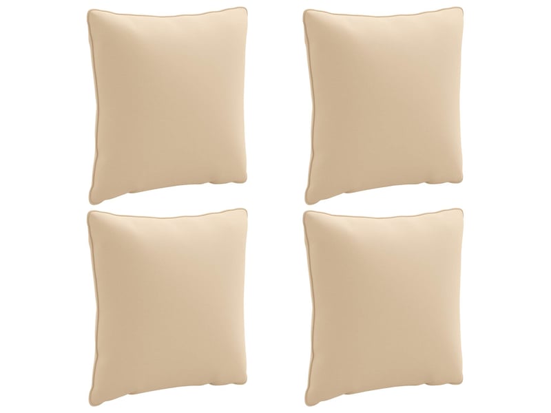 Lot de 4 coussins de dos, coussins de dossier putten 100 % polyester crème cf59431  - Conforama A