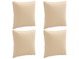 Lot de 4 coussins de dos, coussins de dossier putten 100 % polyester crème cf59431