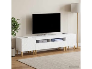 Meuble tv coloris blanc 49 cm <strong></strong> <strong></strong>