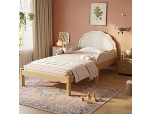 Lit simple 90x200 cm <strong></strong>  <strong>OMNIGLINT TRADING LTD</strong> coloris beige