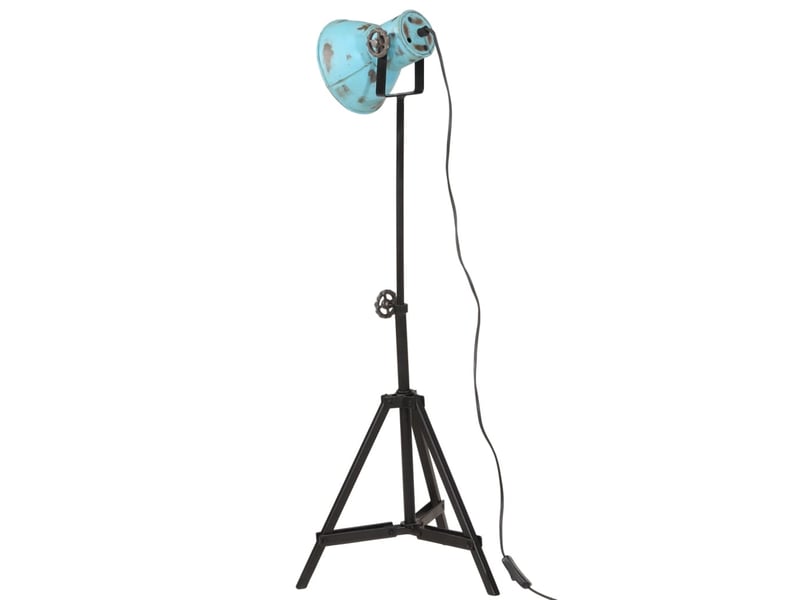  Lampadaire salon, lampe sur pied 25 w bleu délavé 35x35x6595 cm e27  - Conforama E
