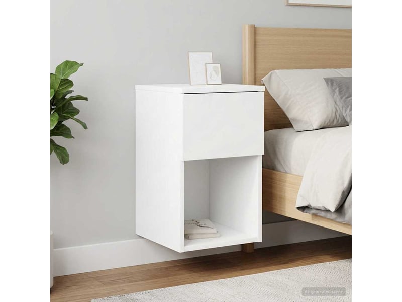  Table de chevet - table de lit 2 pièces blanc 29 x 31,5 x 49 cm  - Conforama C
