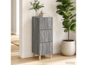 Armoire de rangement bureau, armoire à tiroirs sonoma gris 33 x 34,5 x 90 cm shl3795