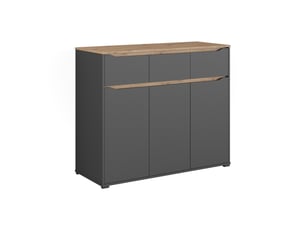 Vicco commode avec tiroirs, anthracitechêne artisan, 119.8x101.9cm