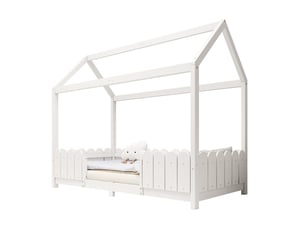 Lit cabane 90x200 cm    coloris blanc