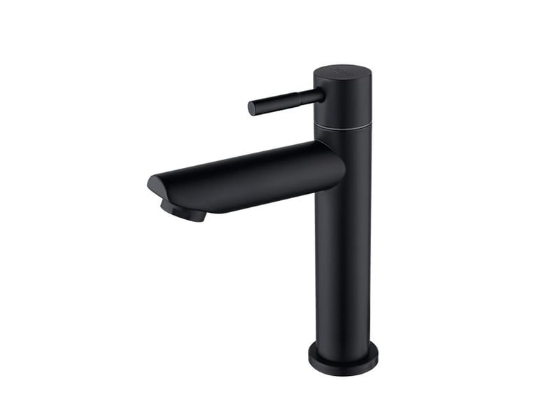  Robinet d'évier à eau froide uniquement, robinet de lavabo à eau froide (convient aux toilettes), acier inoxydable noir mat - noir  - Conforama A