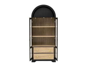 Buffet 2 porte(s)  4 tiroir(s) LPOSPI  - 76.2 cm coloris noir 