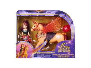 Unicorn academy valentina et cinder ailes magiques spin master ensemble poupée et licorne multicolore