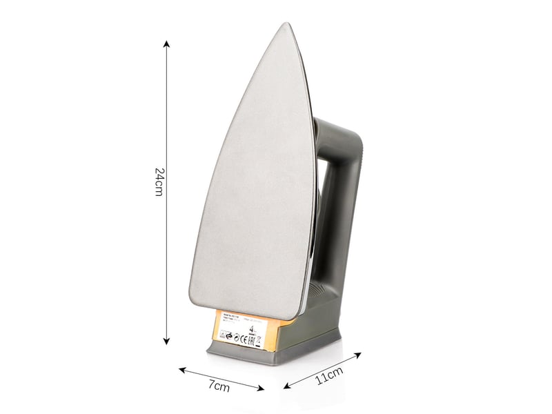  Fer à repasser à sec portatif 1000 w – fer portable – semelle en céramique – prise standard ue – gris  - Conforama B