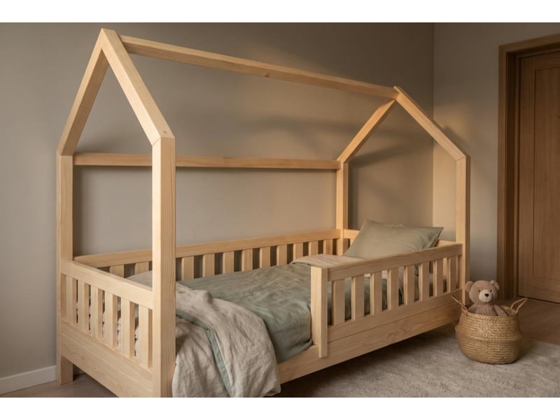 Yappytrygg - lit cabane 160x80 cm - naturel 4754010385928 - Conforama C