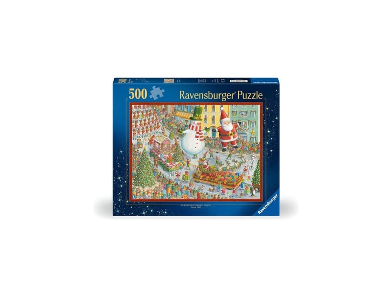  Puzzle 500 pieces scene de fete hiver avec formes de pieces uniques RAV1747759269338 - Conforama D